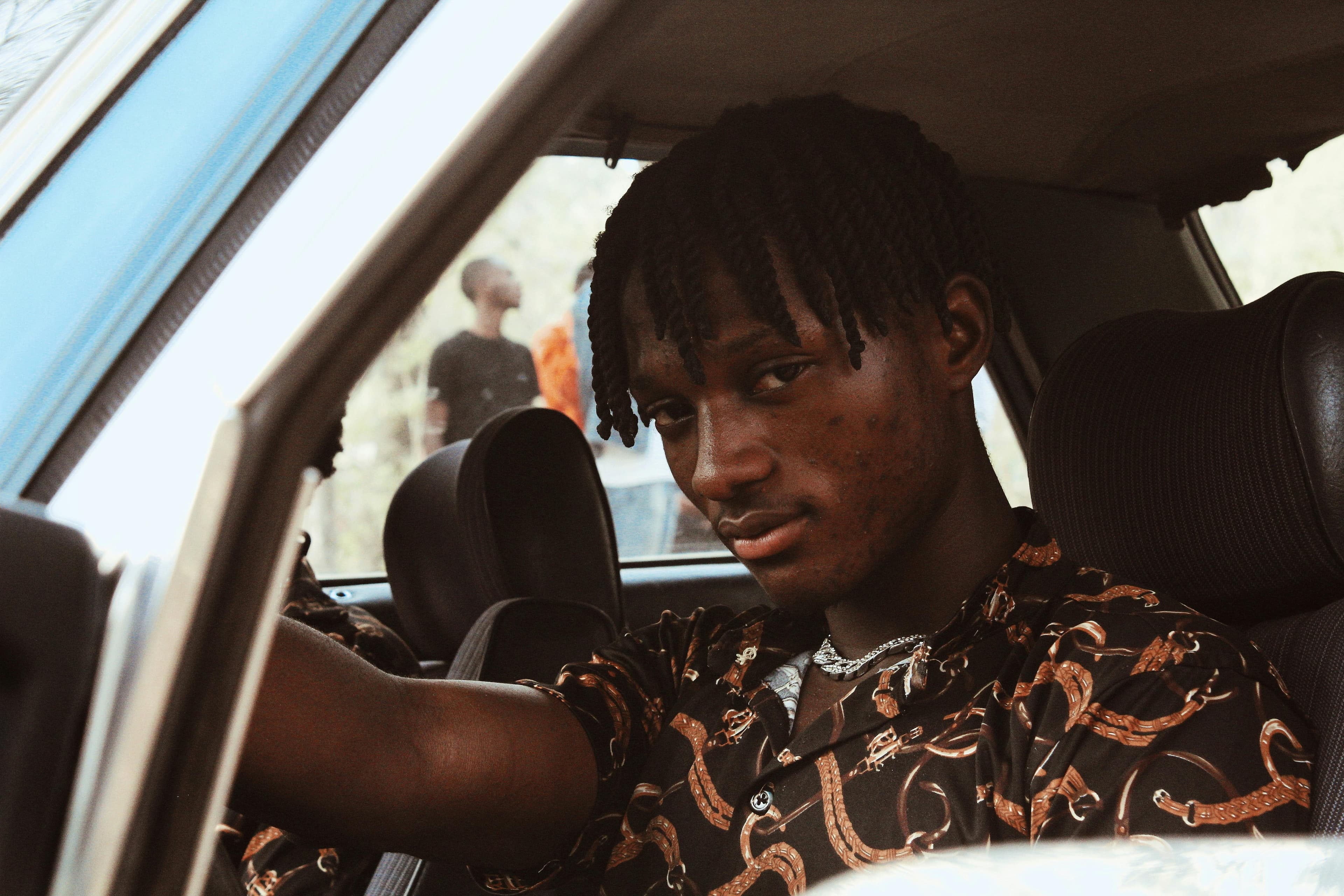 Cyclist on a mountain trail